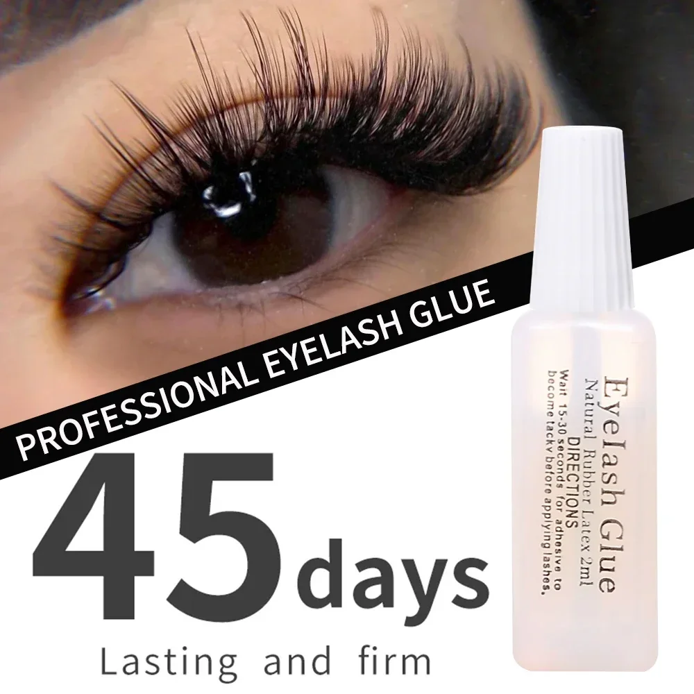 Eyelashes Extension Glue Waterproof Lasting Grafting Lashes Glue Quick Drying Adhesive Black Eyelashes Glue No Irritant Makeup