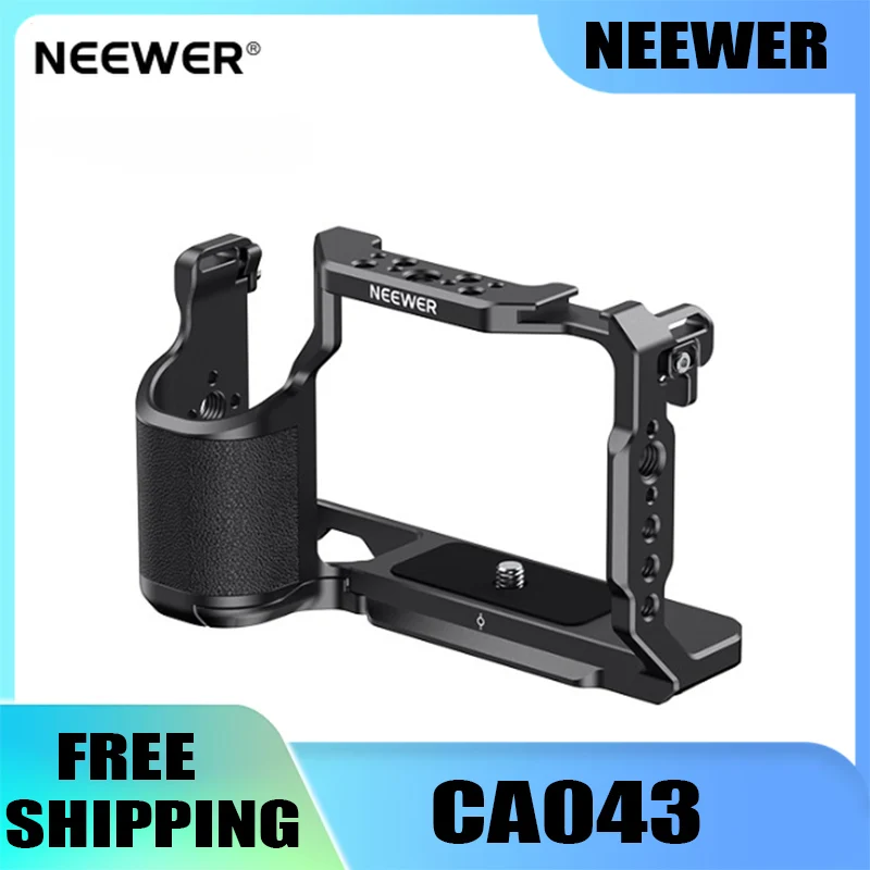 

NEEWER CA042 CA043 подходит для Fuji X-S20, металлический кронштейн для кроличьей клетки, L-образная плата, защита камеры, расширительная рамка, детали ручки