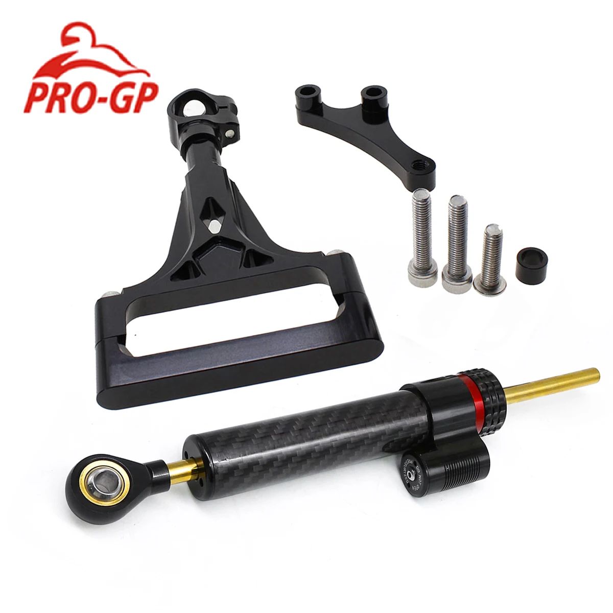 

Carbon Motorcycle Damper Steering For Kawasaki Z1000 2003-2009 Stabilize Bracket Mounting Kit