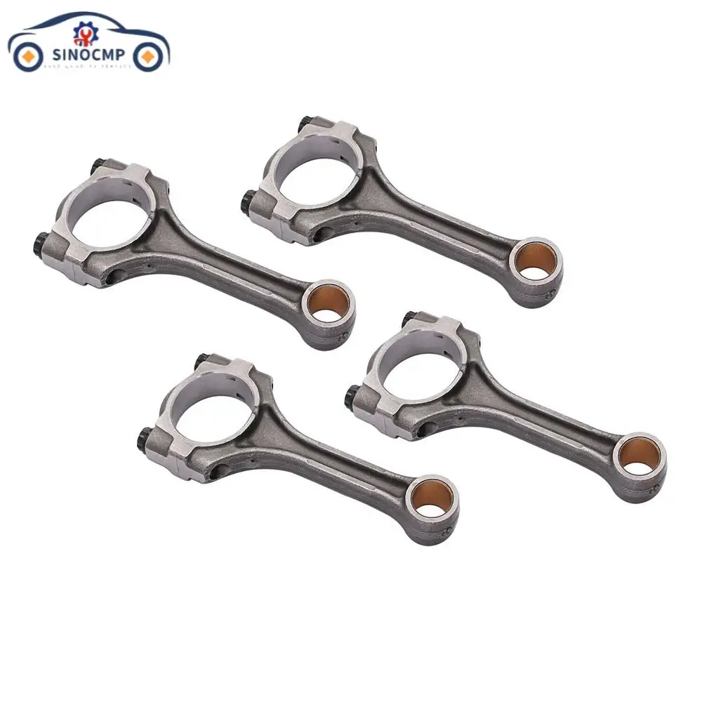 

4 шт., шатун 2,4 л 13201-29685-A0, подходит для 01-09 Camry Rav4 1AZ 2AZ 1AR 2AR, компоненты двигателей, детали шатунов