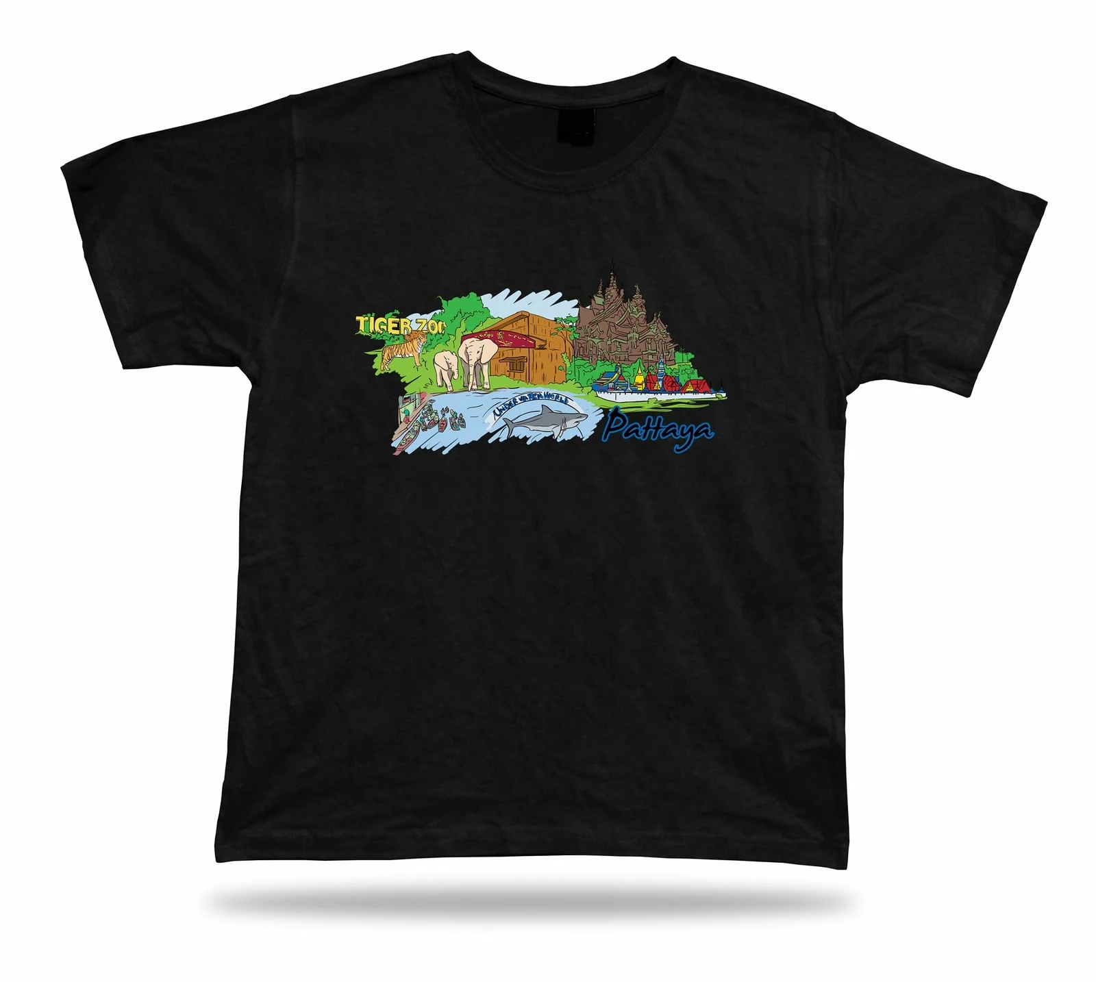 Pattaya sanctuaire de la vérité marché flottant Amazone Waterpark t-shirt t-shirt vêtements