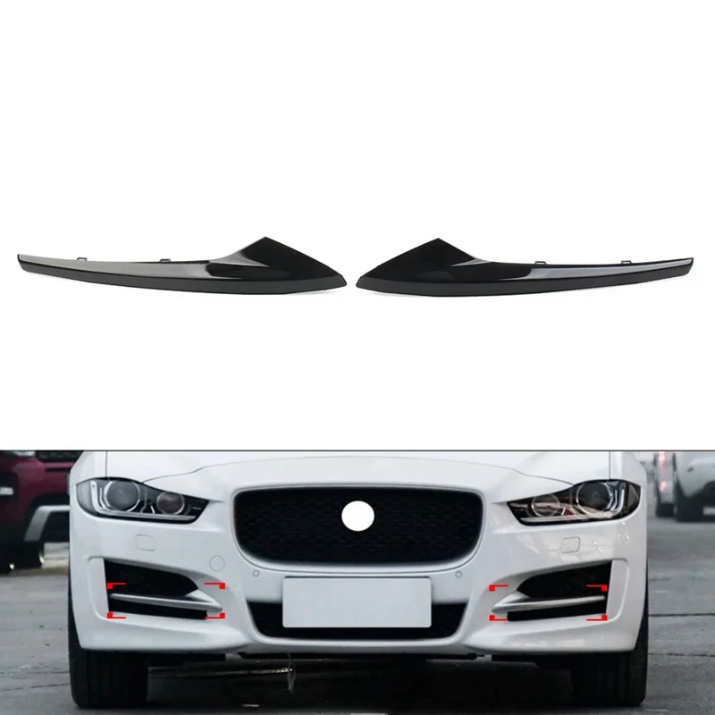 Car Front Bumper Outer Grill Cover Trim For Jaguar XE R-Sport 2015-2019 Front Bumper Trim Strip T4N5890 T4N5888