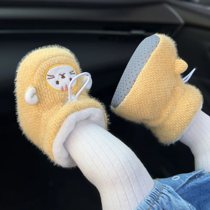

Baby Winter Cotton Shoes Thickened Fleece Lined Soft Sole Non Slip Protective Unisex for Boys Girls 0-12 Months Warmth