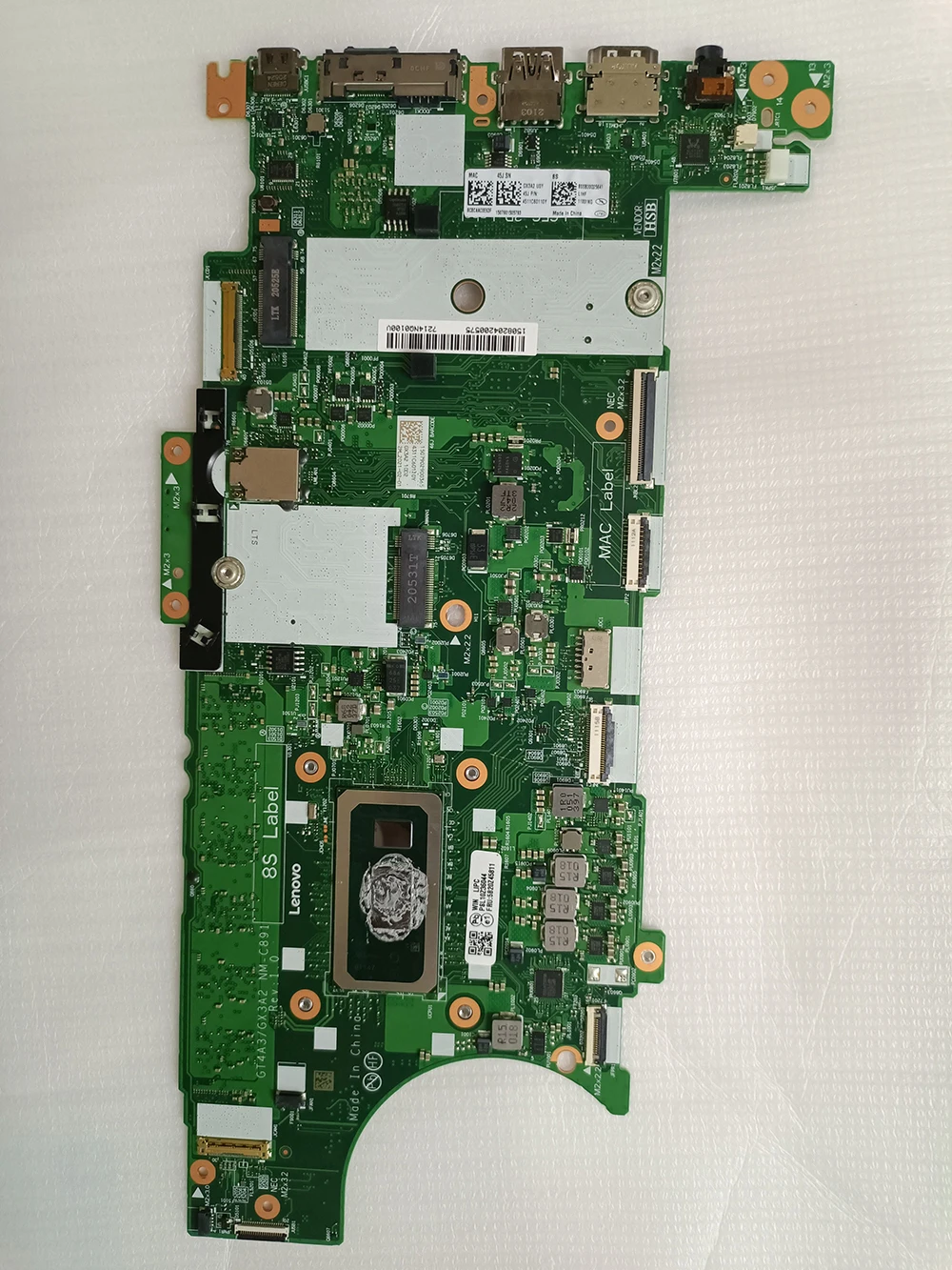 

NM-C891 Mainboard for ThinkPad T14s/X13 Laptop Motherboard CPU:I7-10510U RAM:16G FRU:5B20Z45806 5B20Z45808 5B20Z45813 5B20Z45811