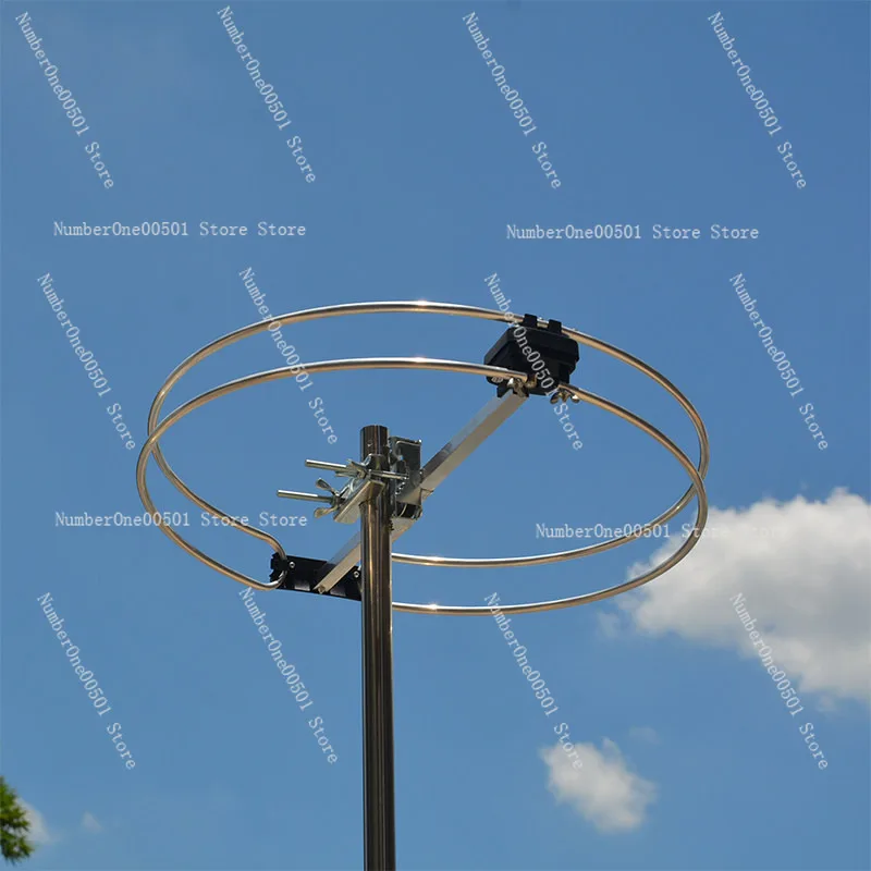 Omnidirectional FM Radio Antenna Active Amplified for Indoor Outdoor Stereo Receiver Booster