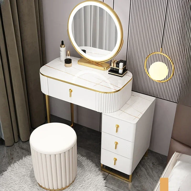 

Makeup Vanity Dressers Comfortable Girl Dressing Table Dressers Storage Cabinet Penteadeira Para Quarto Bedroom Furniture YN50D