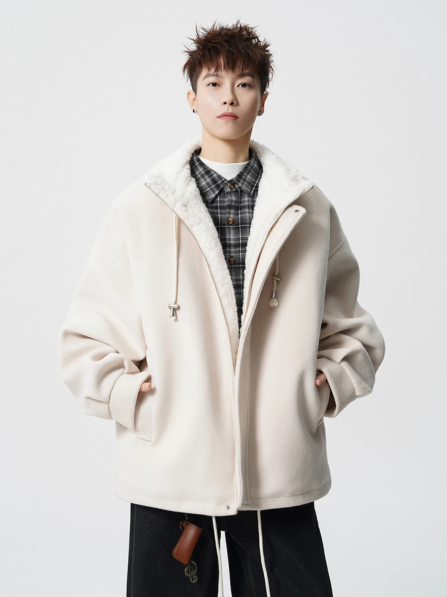 

Boyue повседневная хлопковая рабочая одежда на подкладке Jaet Dstring из тканого хлопка для мужчин и женщин, теплая молния Thi Long Sve C...