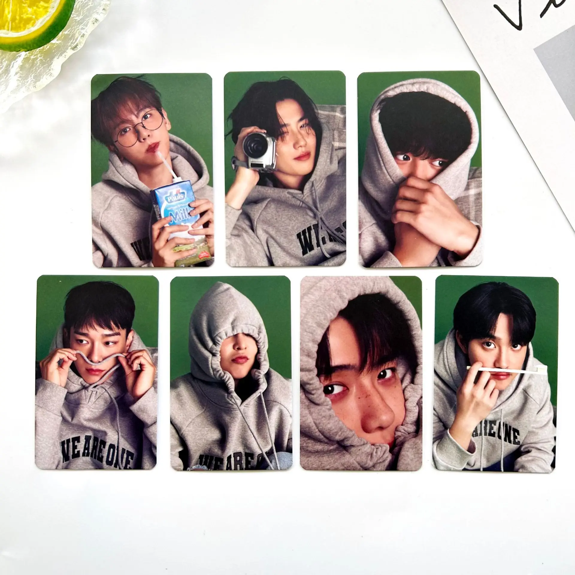 8Pcs/Set Kpop Lomo Cards New Album Valentine\'s Day at School Photocards 2024 BAEKHYUN CHANYEOL Postcard Fans Gifts