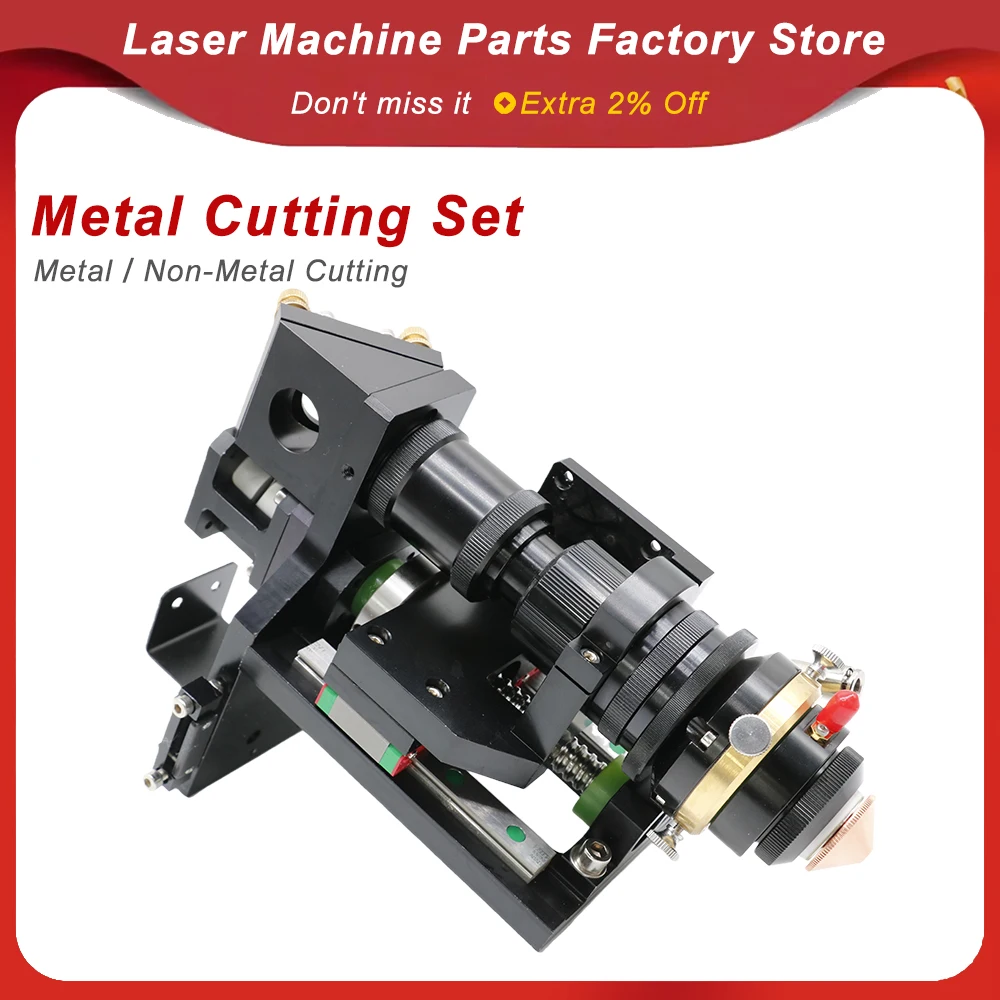 For Rada Controller + Black Metal Cutting Set 150-500W CO2 Laser Hybrid Auto Focus for Metal Non-Metal Laser Cutting Machine