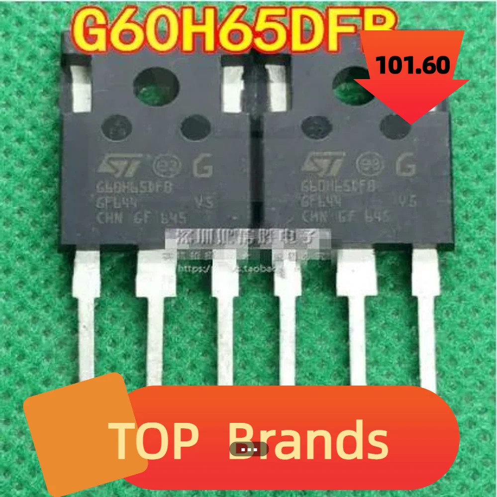 

Оригинальная новая силовая трубка G60H65DFB STGWA60H65DFB TO-247 с длинными выводами, бтиз транзистор, IC чипсет, оригинал, 10 шт./партия