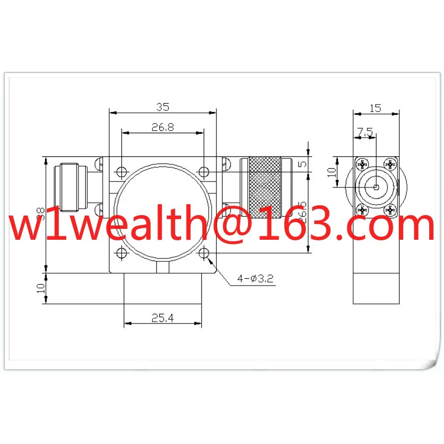 400-470 NK-NJ type coaxial RF isolator, walkie-talkie transmitter combined system isolator view 4