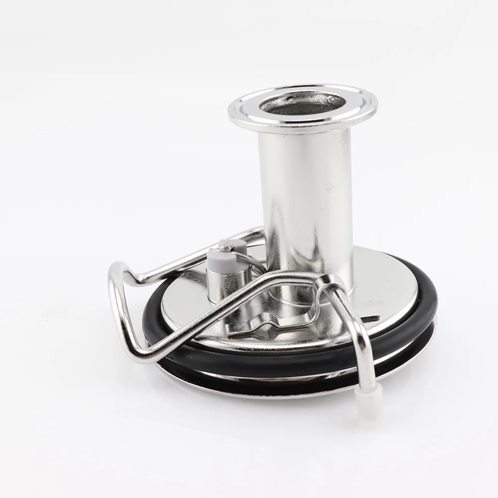 Corny Beer Keg Lid with 1.5 Inch Ferrule 60PSI PRV Homebrew Beer Dry Hopper