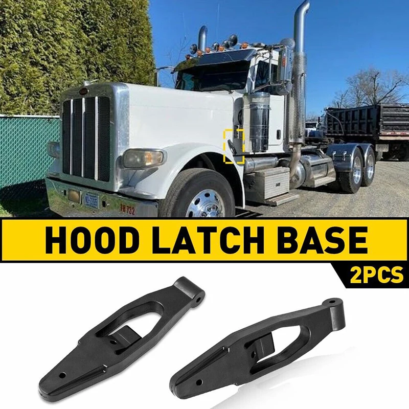 For Kenworth  T300 T600 T800 W900 Peterbilt Hood Latch Base Repair L56-0001 HLK1035 S18892 S21209 2313857