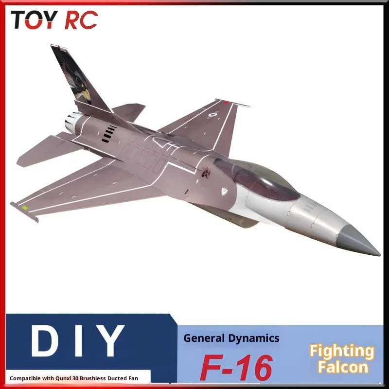 

Zhiyuan Weihang F-16 Single Engine 30 Channel Remote Control Assembly Aircraft Model Desktop Ornament Fixed Wing