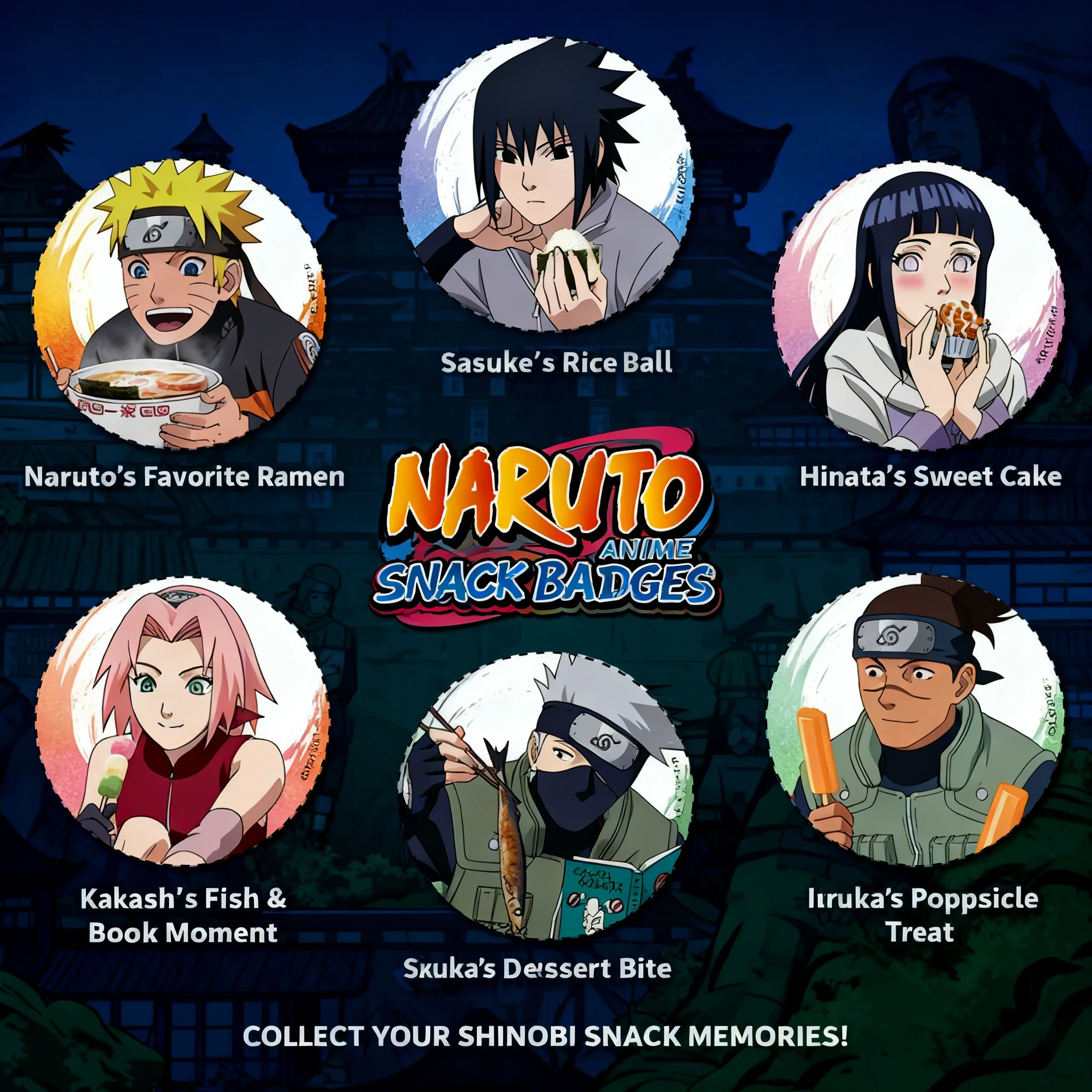 

Naruto Anime Badge Brooch Pin Metal Enamel Collectible Cosplay Gift Uchiha Itachi Sasuke Obito Kakashi Hidden Leaf Village