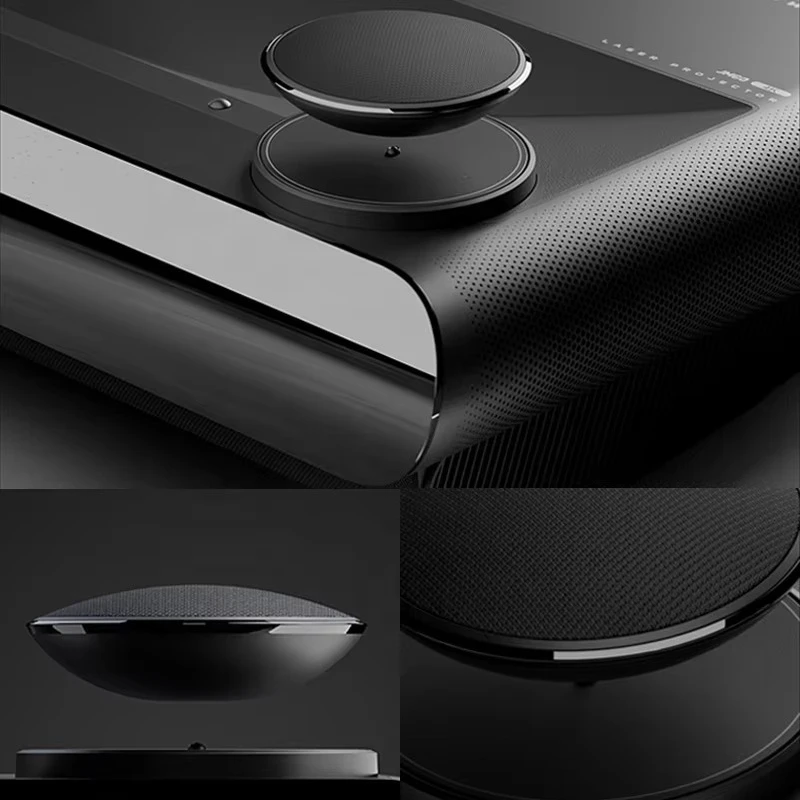 Innovative Sleek Modern Custom Automatic Lift Down Magnetic Levitation TV Projector 360 Degrees Rotation Floating Speaker