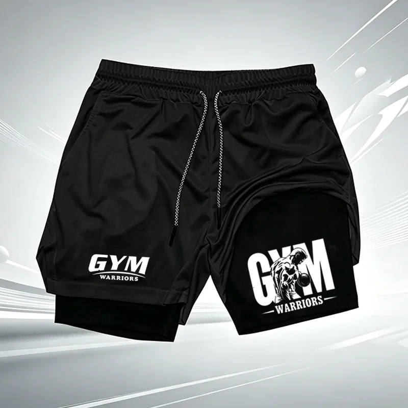 Pantalones Cortos De compresión 2 En 1 Para Hombre UFC GYM, Pantalones Cortos Transpirables De Secado rápido Para Correr Y Entre