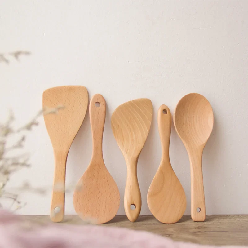 3 Soorten Houten Rijst Peddel Lepel Hoge Kwaliteit Rijst Schepje Sushi Rijst Paddle Servies Lepel Servies Keuken Gadgets Tool