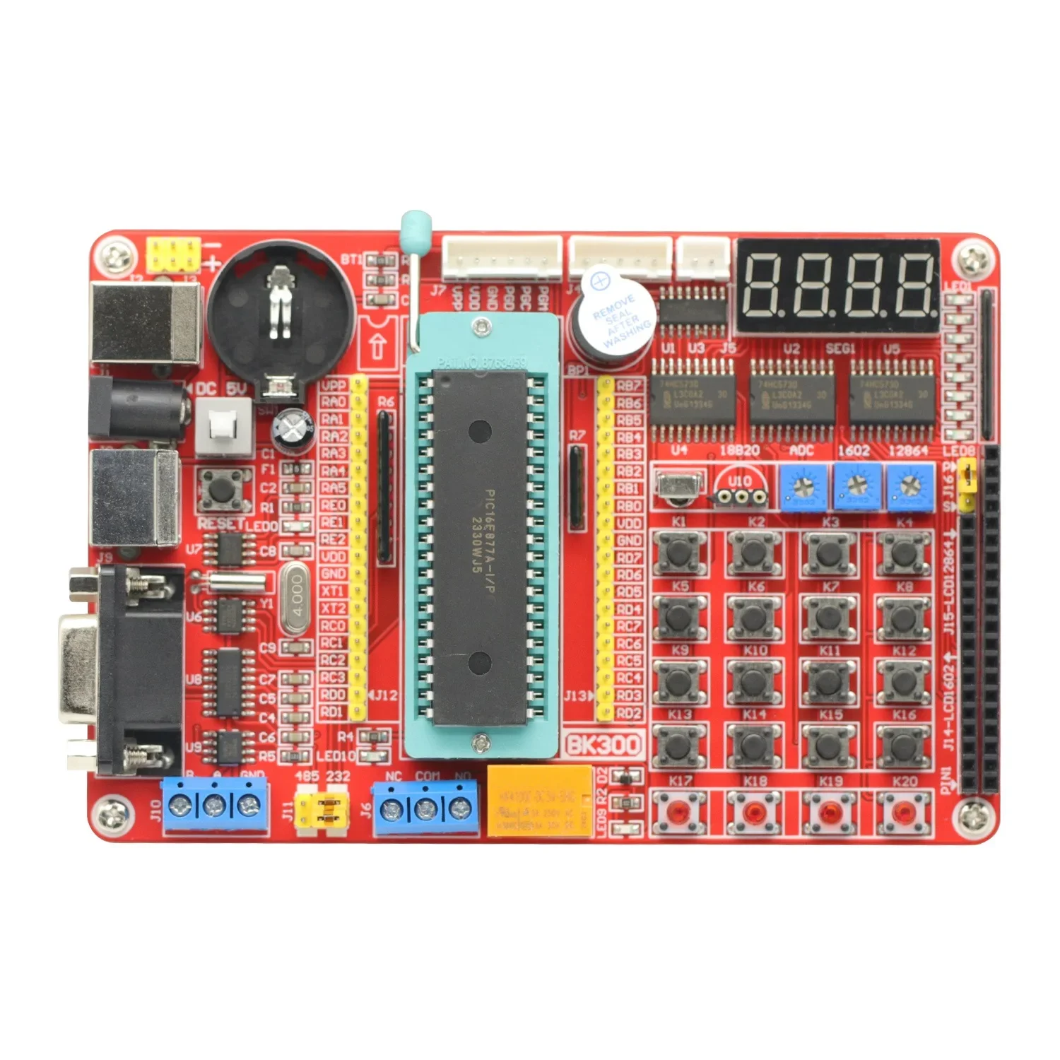 

1PCS PIC MCU development Mini System PIC Development Board + PIC16F877A For arduino Board Module