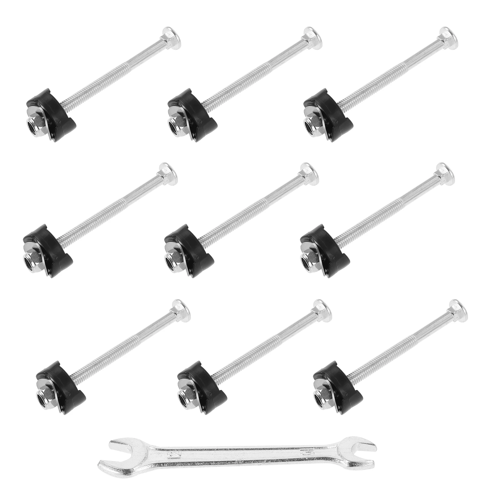 1 jeu de vis longues en acier pour Trampoline, accessoires de remplacement, pièces de rechange durables et résistantes à l'usure pour la fixation des réseaux