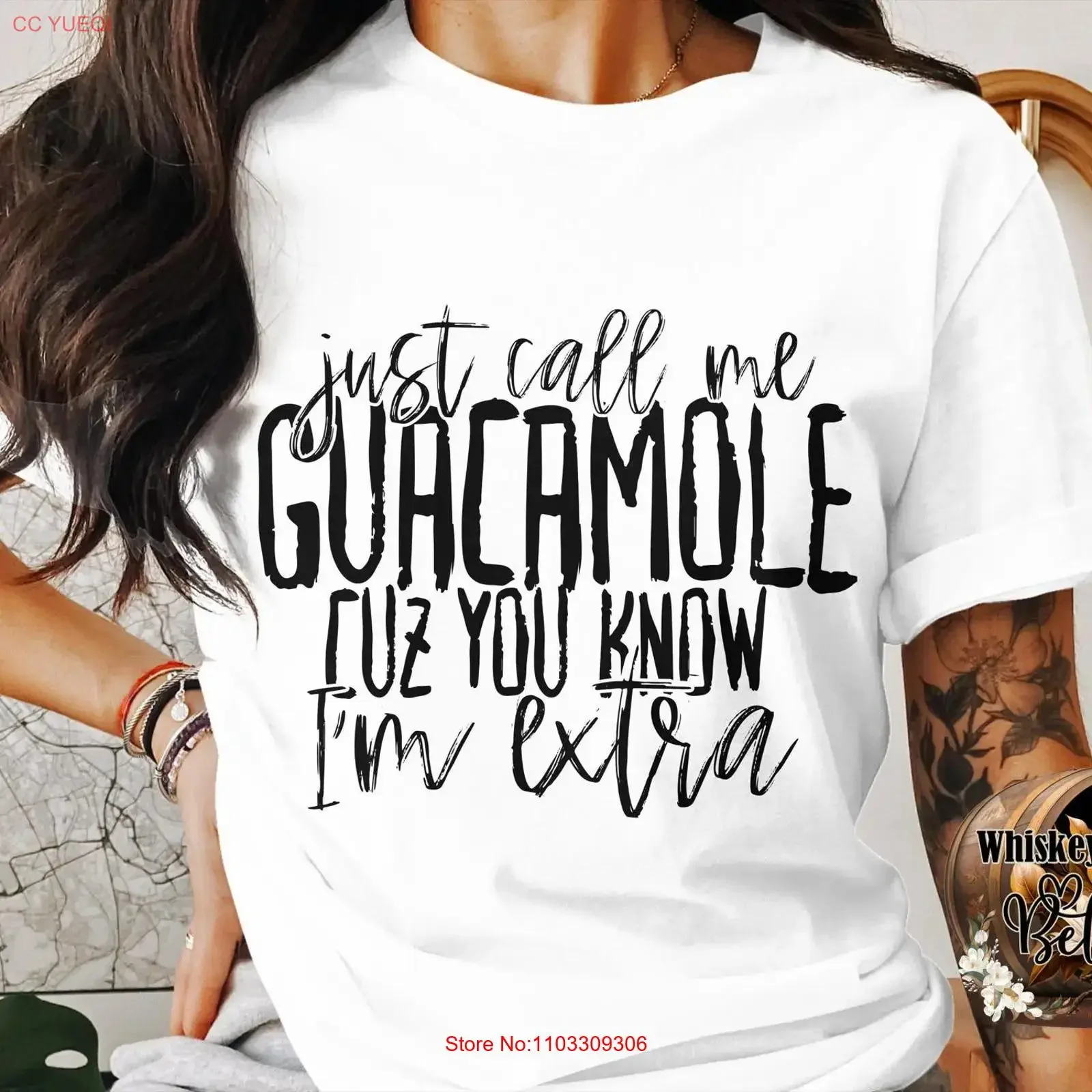 Camiseta de Guacamole con Diseño Sarcástico y Divertido para Amantes del Guac, con Frases Originales, Estilo Vintage Lavado, Ropa de Diseñador Gráfico
