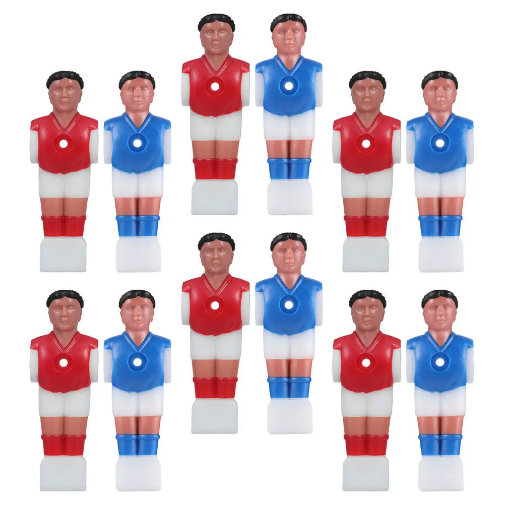 

12Pcs Foosball Table Men Set Table Soccer Player Replacement Parts Enhanced Game Play Smooth Rod Attachment Family Friends