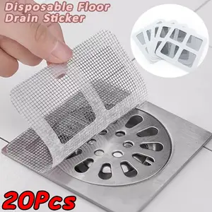 1-20Pcs Disposable Floor Drain Stickers Hair Catchers Anti-blocking Filter Shower Cover Kitchen Bathroom Sink Strainer Stopper