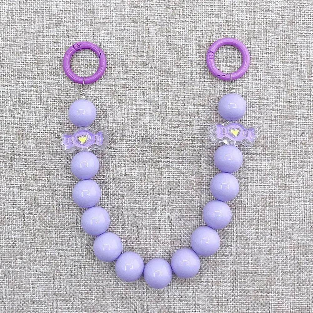 DIY الاكريليك توليب مطرز سلسلة كيرينغ مكافحة فقدان انفصال حقيبة قلادة الكرتون الملونة الهاتف الحبل امرأة الفتيات