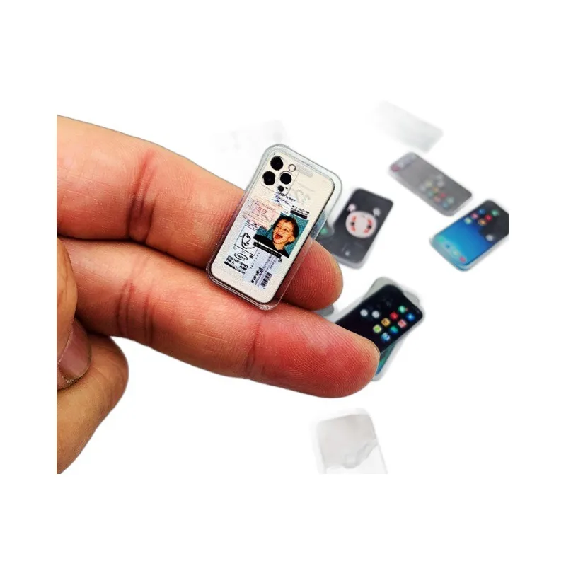 5 قطع 1:12 دمية هاتف صغير الهاتف المحمول محاكاة مصغرة سوبر ماركت الديكور نموذج دمية الملحقات #5