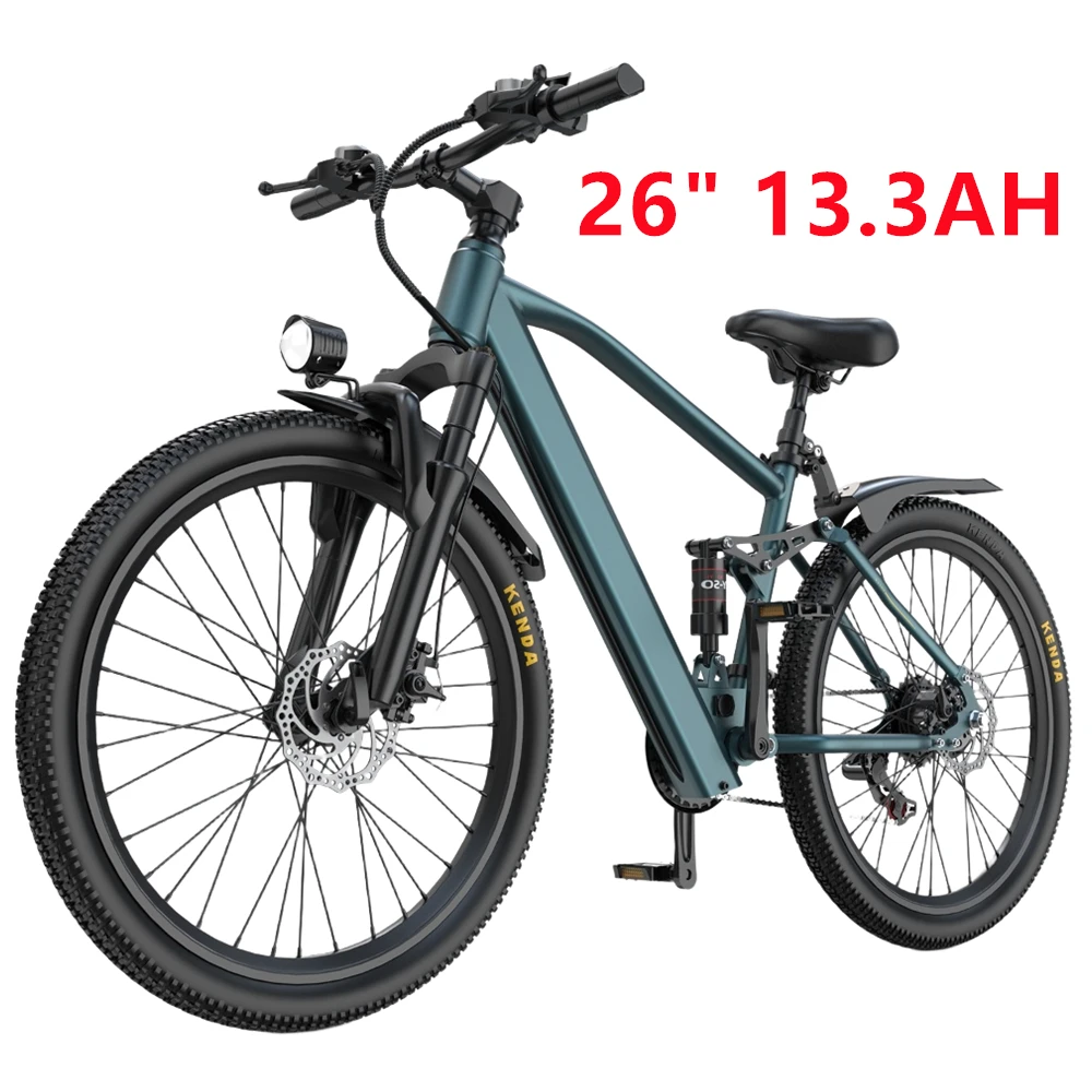 26" 24" Electric Mountain E Bike For Adults, 1000W Peak Motor Commuter Ebikes, 36V 10.3AH 13.3AH High Capacity Battery, 19.7 MPH 36.9 Miles 4Hour Fast Charging, 7/21 Speed Gears Adults Electric Motorcycles Bicycle ﻿ image 1