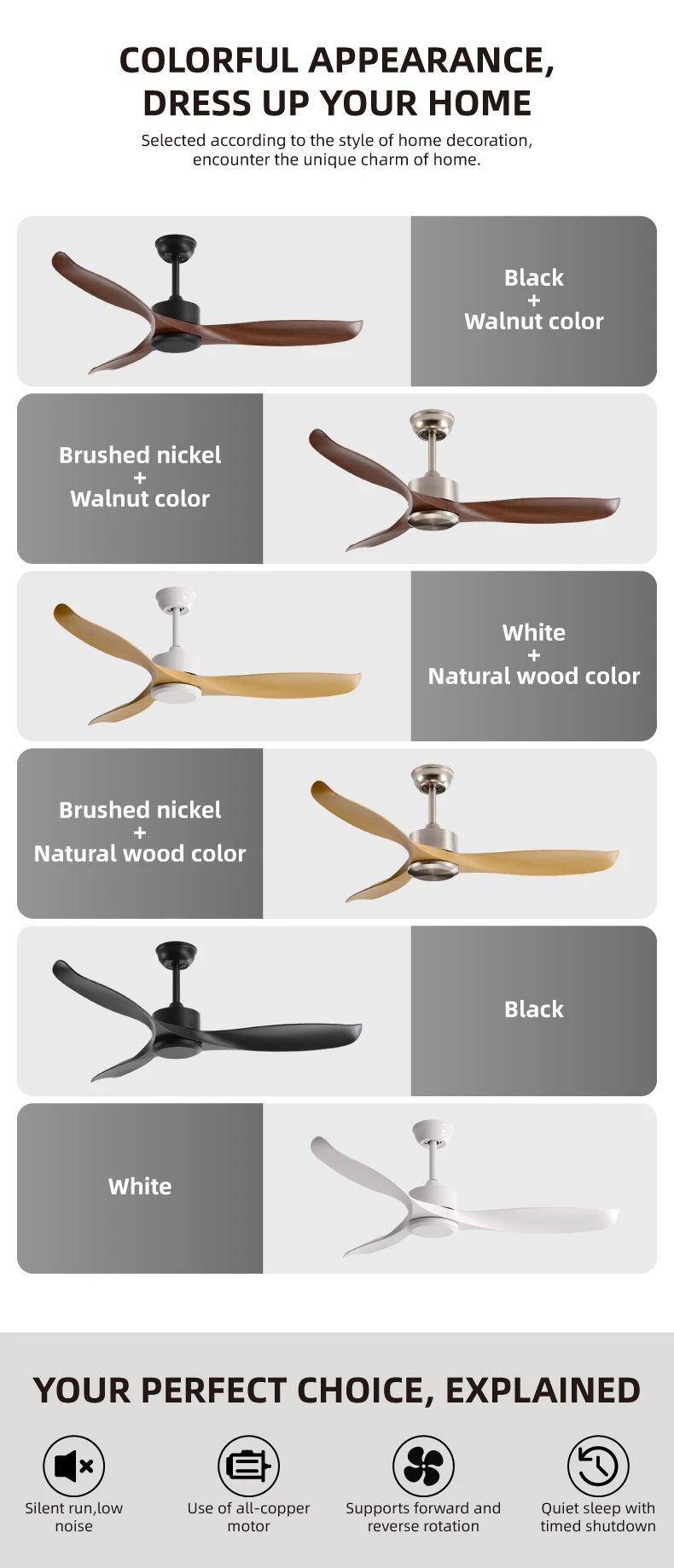 FUMANJIA 52-Inch BLDC Ceiling Fan for Home – Quiet, Remote Control — detail 16