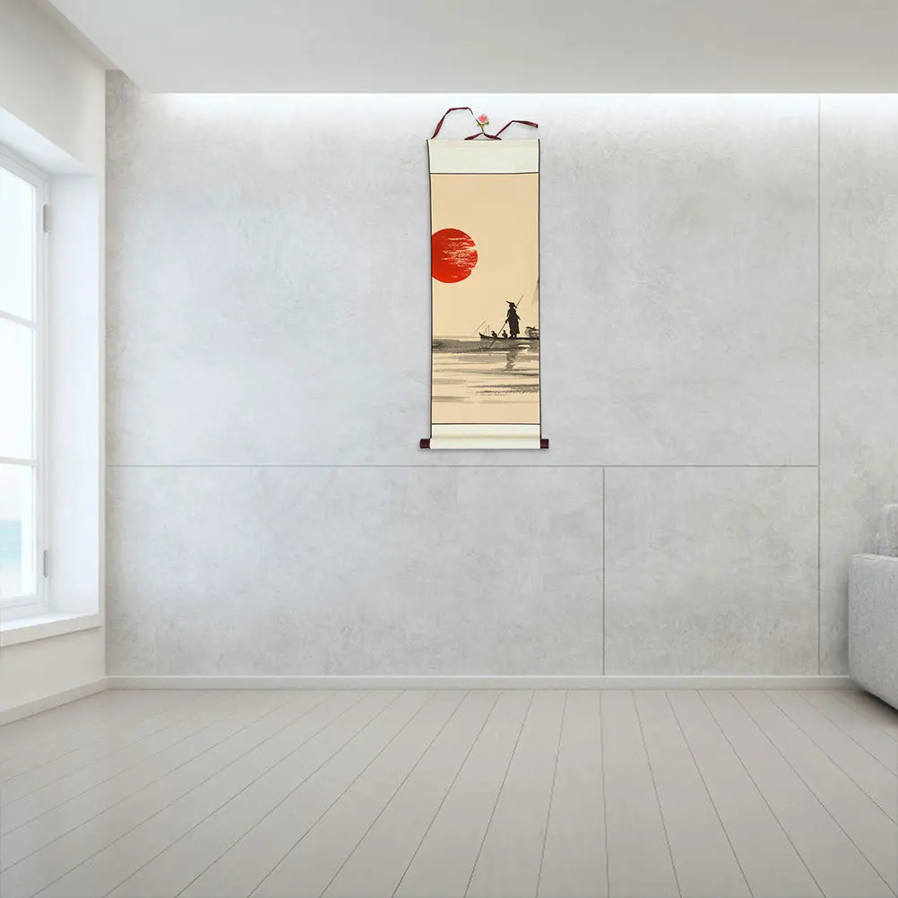 

2pcs Hanging Scroll Rice Paper For Chinese Calligraphy Painting Writing Xuan Paper Blank Scroll Drawing Supply Art Wall Hanging