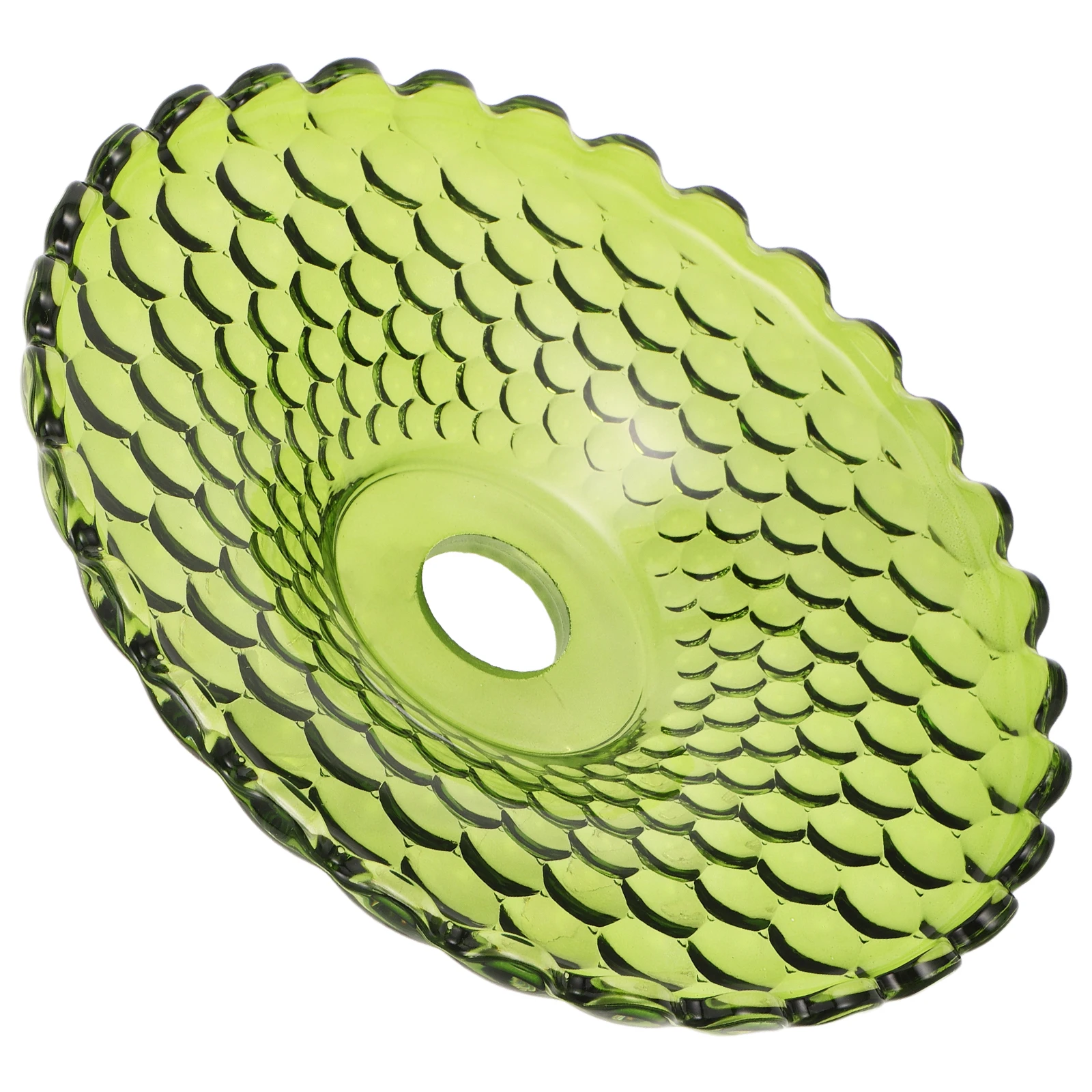 

Vintage Glass Lamp Shade Round Cover for Pendant Floor Table Lamp Replacement Easy to Clean Decorative Light Fixture