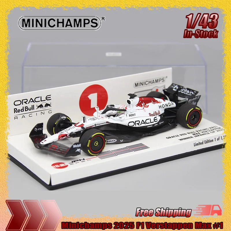 

Minichamps F1 1:43 2025 Verstappen Max #1 Yuki Tsunoda #22 Red Bull Rb21 Japan Grand Prix Resin Miniature Model Custom Toys Gift