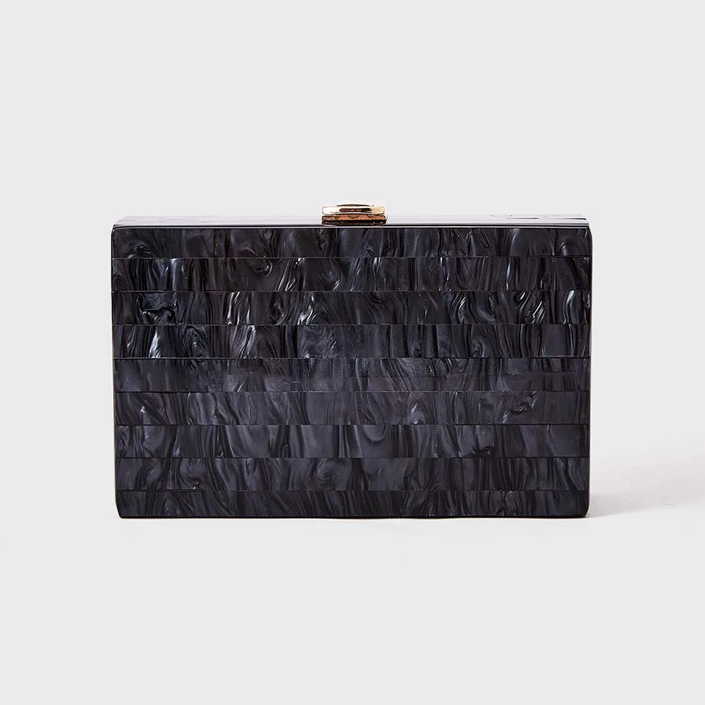 

Новая модная полосатая лоскутная сумка, роскошная акриловая сумка через плечо на одно плечо, банкетная сумка, клатч