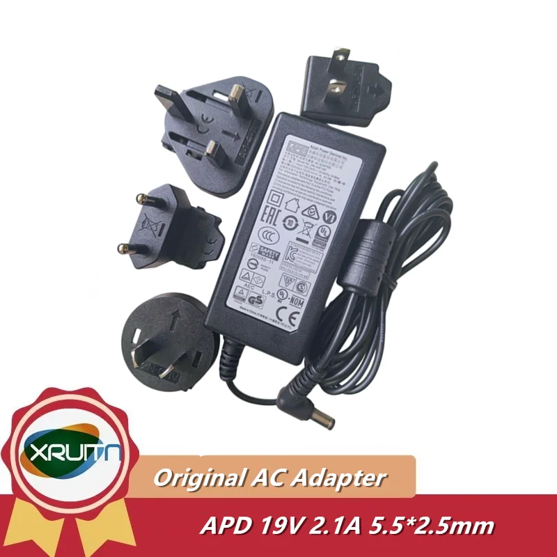 Genuine Asian Power Devices APD WA-40E19R 19V 2.1A 40W AC Adapter Charger For GIGABYTE BRIX GB-BACE-3000 Power Supply US Plug