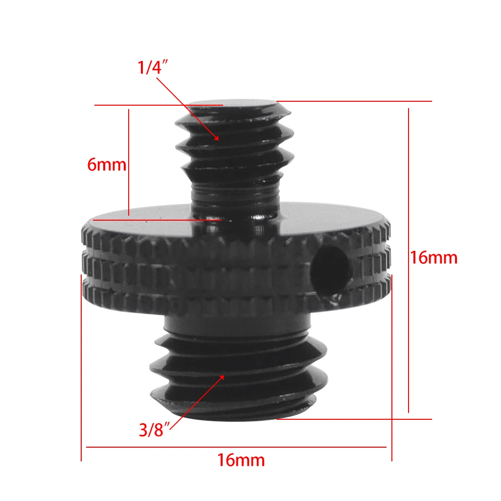 1/4 bis 3/8 M4 M5 M6 M8 M10 Gewinde Umwandlung Schraube Adapter Für Kamera Stativ Kugelkopf Projektor Halterung DSLR Kamera Zubehör – Detail 2