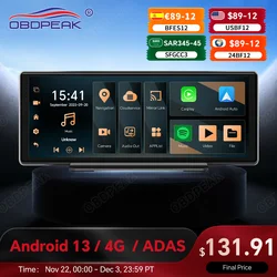 K50 Android 13 AI 10.26 Screen Dash Cam 4G GPS Navigation Carplay Android AUTO 4G+64G Rear View Mirror Video Recorder Dual Lens