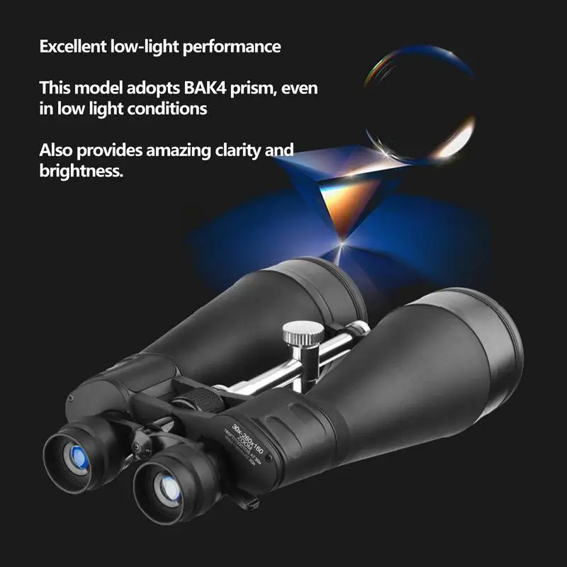 Telescopes Binoculars BAK4 Prism Binoculars Portable Astronomy Telescopes Professional 86mm 260x180 Zoom HD Ultra-High