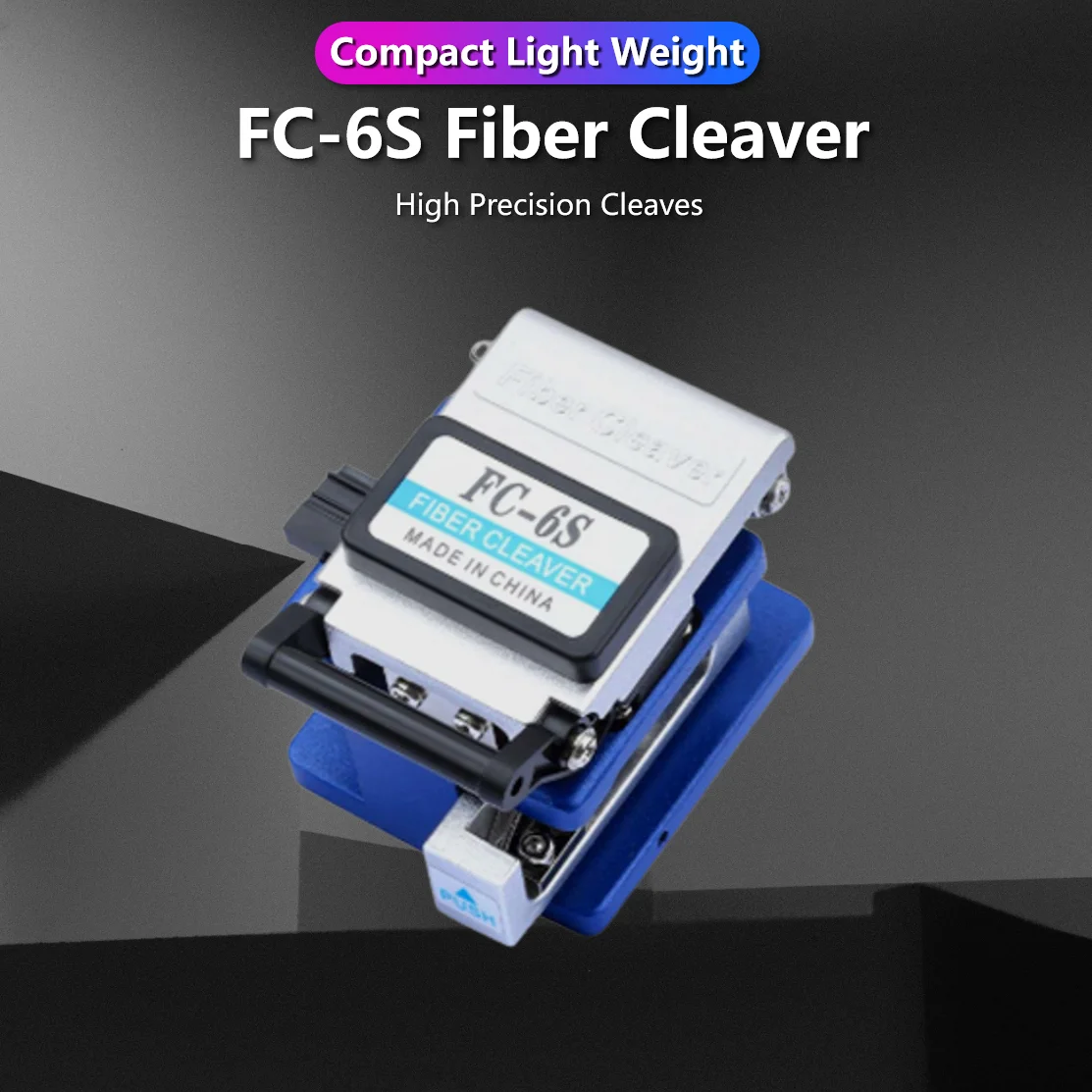 FC-6S Fiber Cleaver FTTH Optical Fiber Cable Cutting Tools Fiber Cable Cutter Knife Automatic Tool Return Design Metal Material