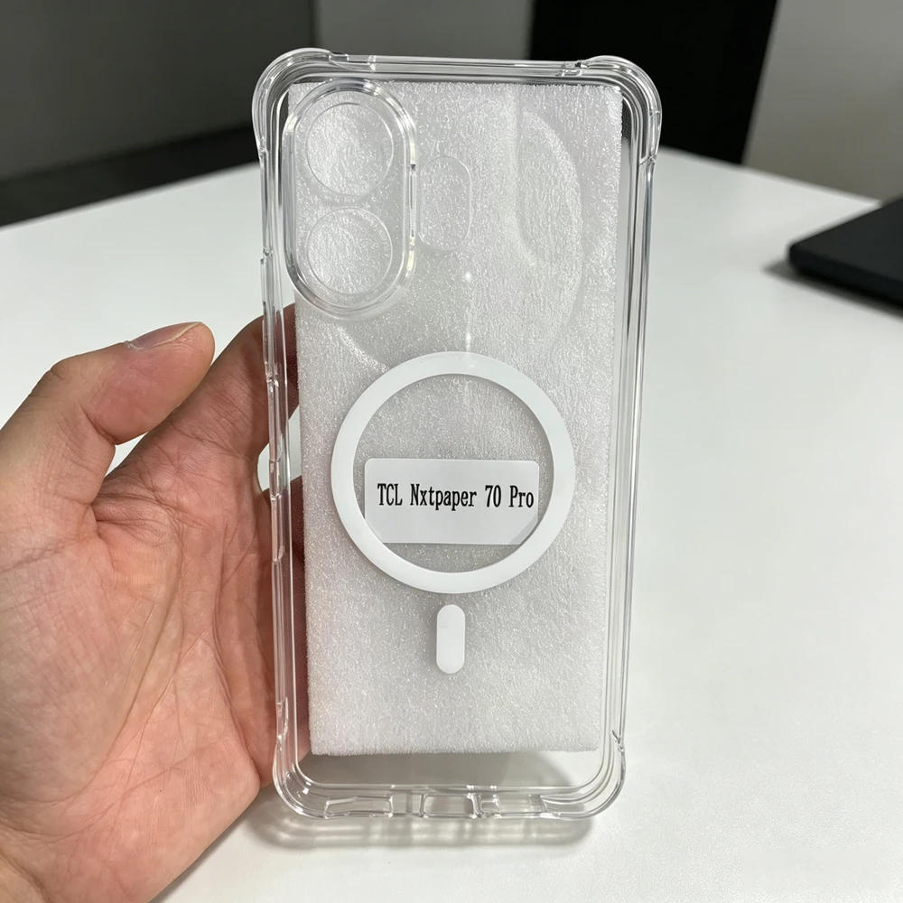 Kristallklare magnetische Hülle für TCL NxtPaper 70 Pro 60 Ultra 50 Pro NxtPaper Transparente TPU stoßfeste Schutzhülle.