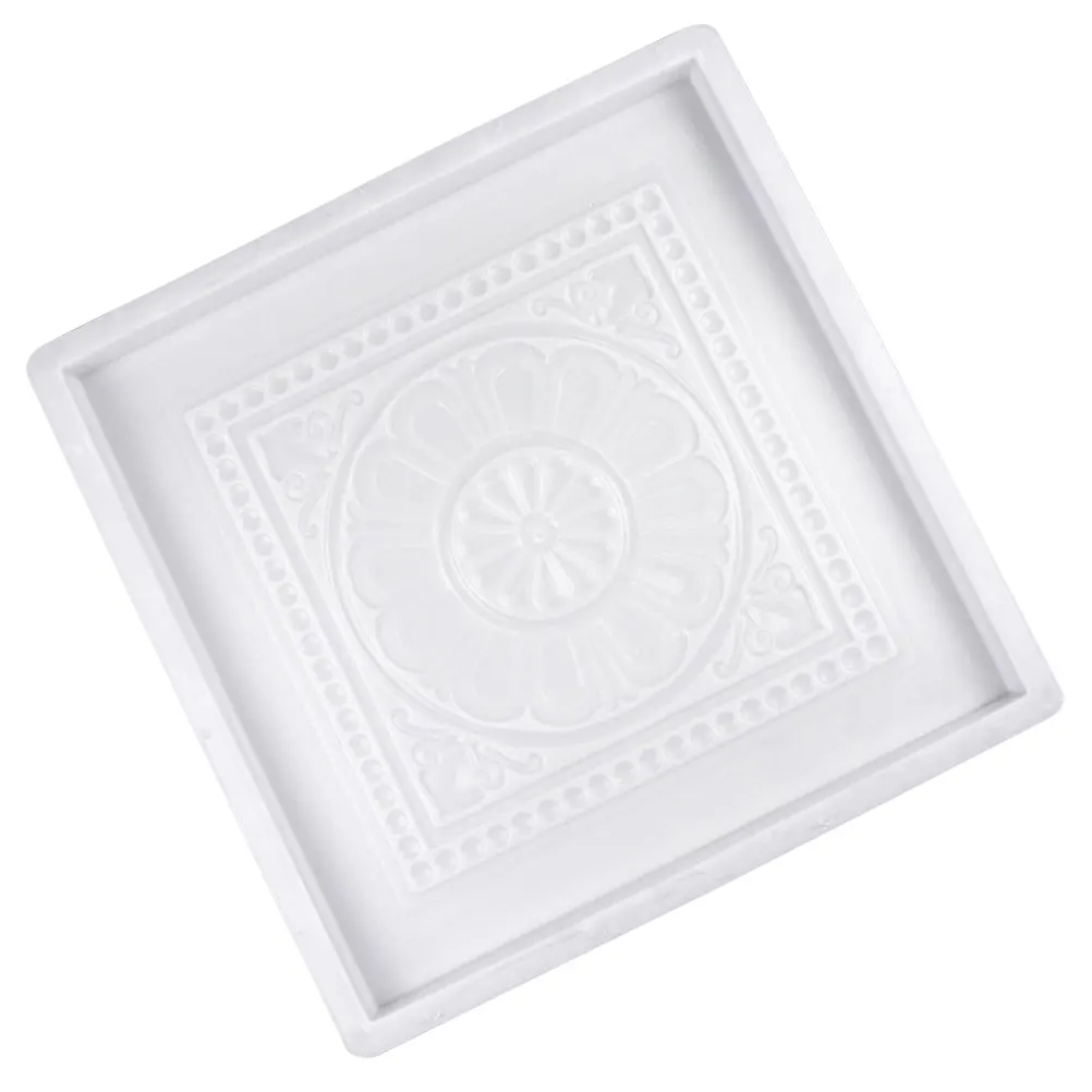 

Concrete Mold for Colored Bricks 40x40x3 5cm Reusable Plastic Pavement Brick Mold Square Paving Tool Cement Floor Tile Maker
