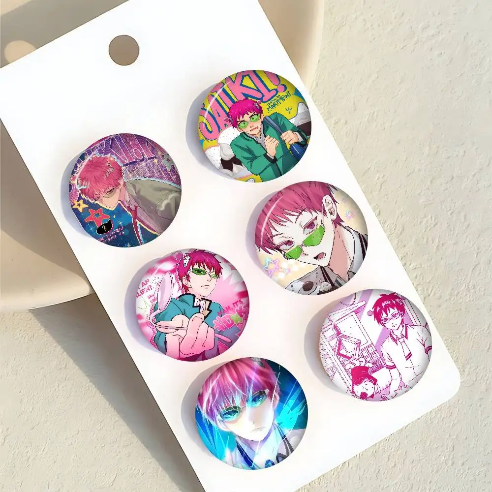 Anime Saiki K Niedliche Serie Anstecknadeln Lustige Abzeichen Interessante Cartoon-Tier-Broschen Rucksack Kleidung Geschenk Accessoire