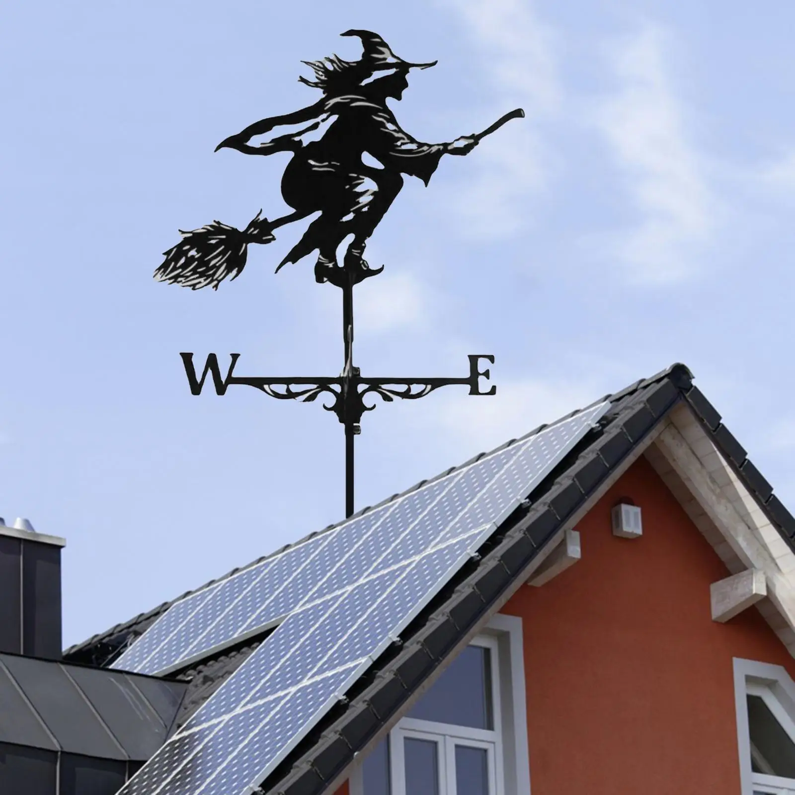 Weather Vane Metal Iron Wind Speed Spinner for Garden Yard Easy to Assemble