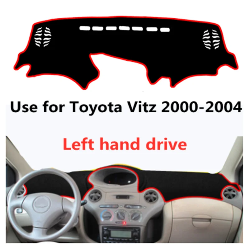 

TAIJS factory high quality Flannel dashboard cover for Toyota Vitz 2000-2004 Left-hand drive