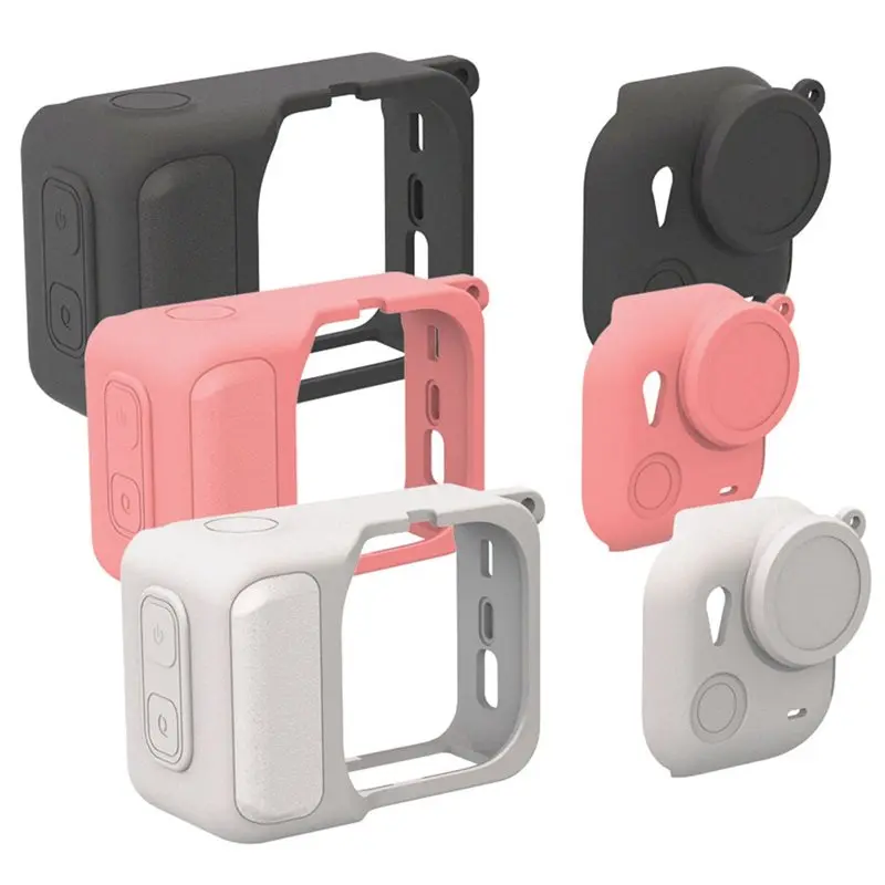 A01K-Silicone Case For GO Ultra With Lens Cap Case Dirt-Proof Protective Case For GO Ultra Action Camera A
