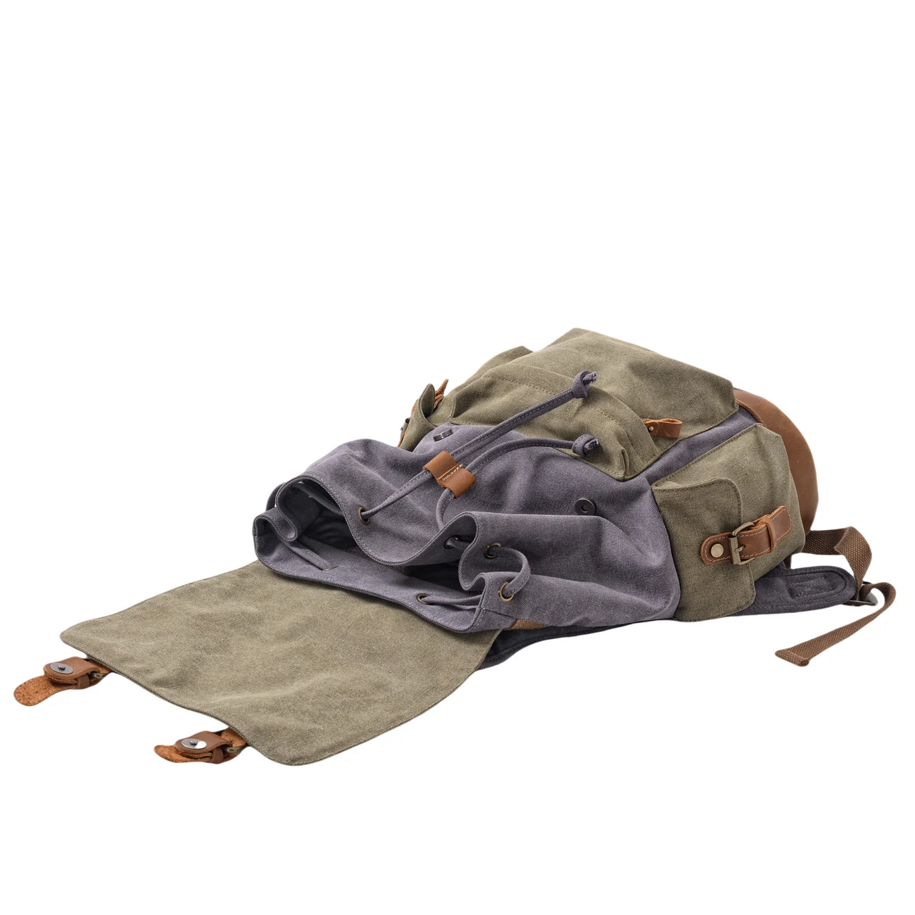Casual Retro Canvas Rucksack Large Capacity Outdoor Travel Sports Backpack Hiking Mountaineering Bag Men's Computer Bag