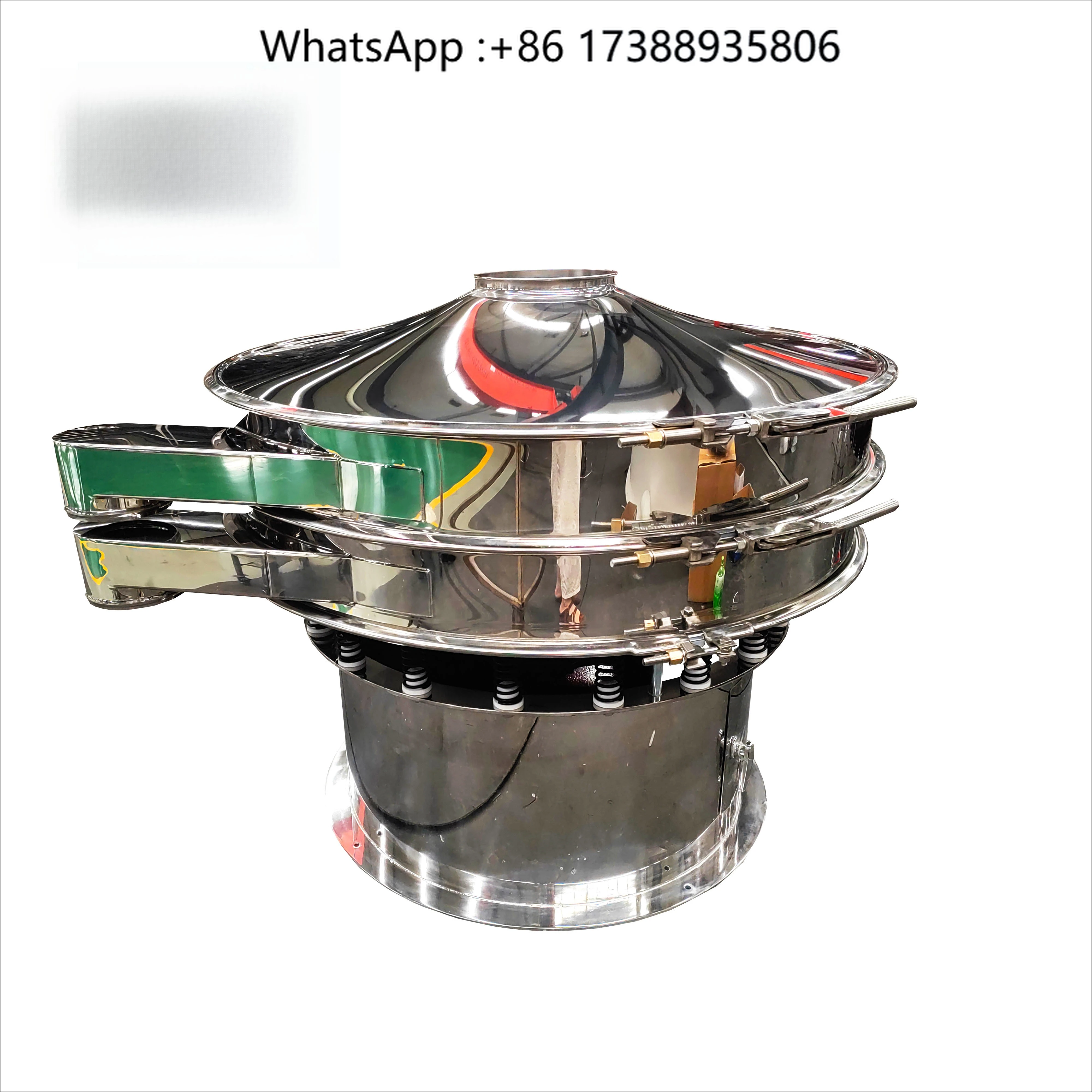 Industrial Rotary Vibro Screen for Bauxite Powder Manganese Ore Throughput Stable Vibration Mineral Impurity Removal Engine