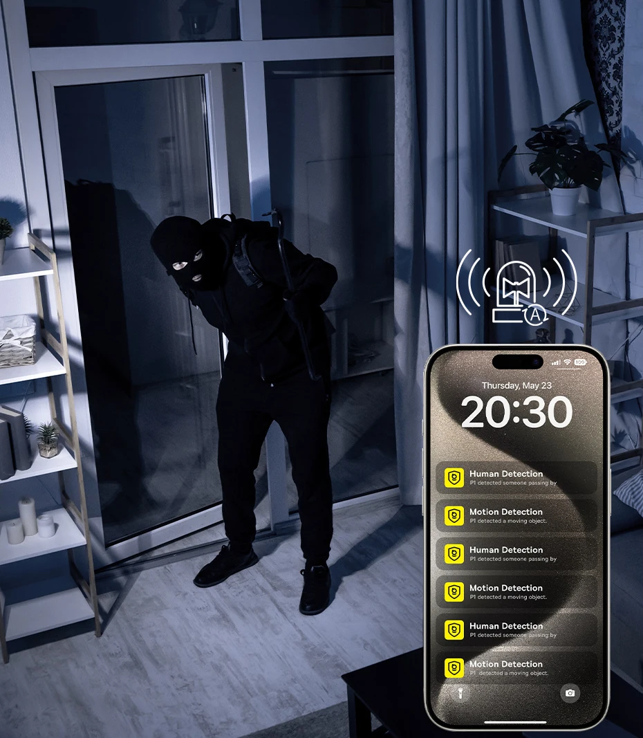 Baseus 4MP IP Kamera Smart 5G WIFI Sicherheit Kamera Indoor Hause Schutz PT 3K Hohe Klarheit Zwei-wege Audio Überwachung Kamera – Detail 11