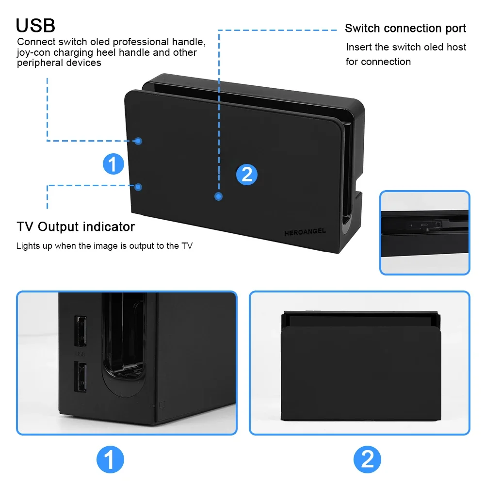 NEUE Begrenzte Version TV Dock für Nintend Schalter OLED Lade Dock HDMI-Kompatibel TV Dock Ladestation Stehen dock